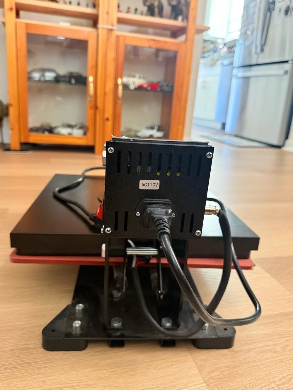 Black Heat Press Machine - Compact Electric Heat Transfer Press